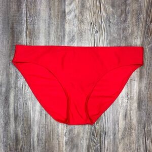 Aerie Womens Bikini Swim Bathing Suit Bottoms Red Size Large Brand New